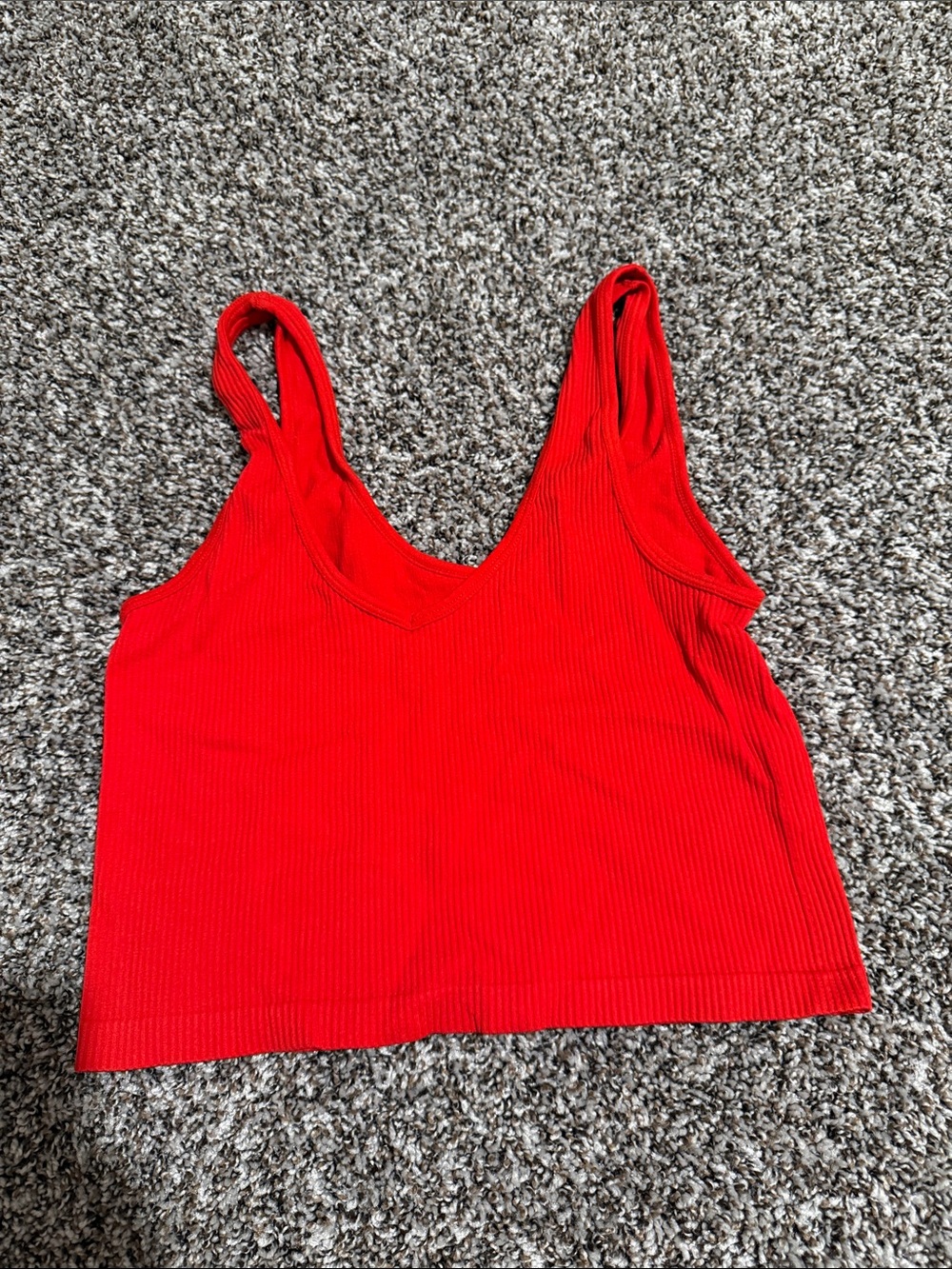 Red Crop top